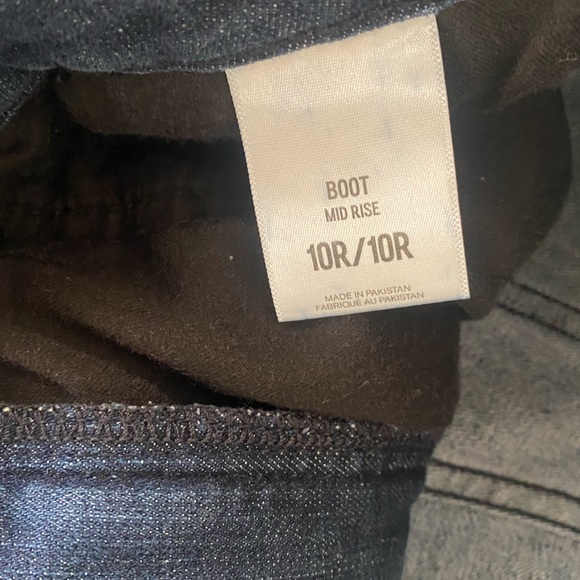 Express Women’s Mid Rise Boot Denim Jeans 10R/10R - Picture 3 of 6